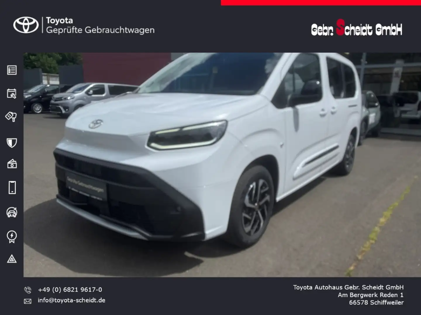 Toyota Proace City Verso L2 1.2 EU6d 7-Sitzer LED-Scheinwerfer Apple Bianco - 1