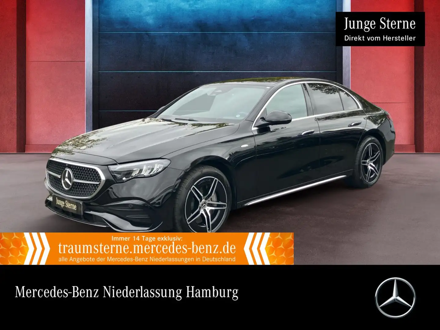 Mercedes-Benz E 300 de Hybrid AMG Burmester Distr. LED Kamera 9G Schwarz - 1