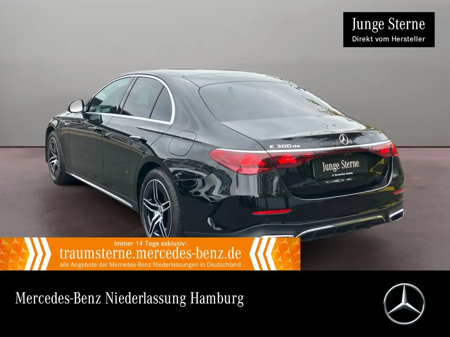 Mercedes-Benz E 300 de Hybrid AMG Burmester Distr. LED Kamera 9G Noir - 1