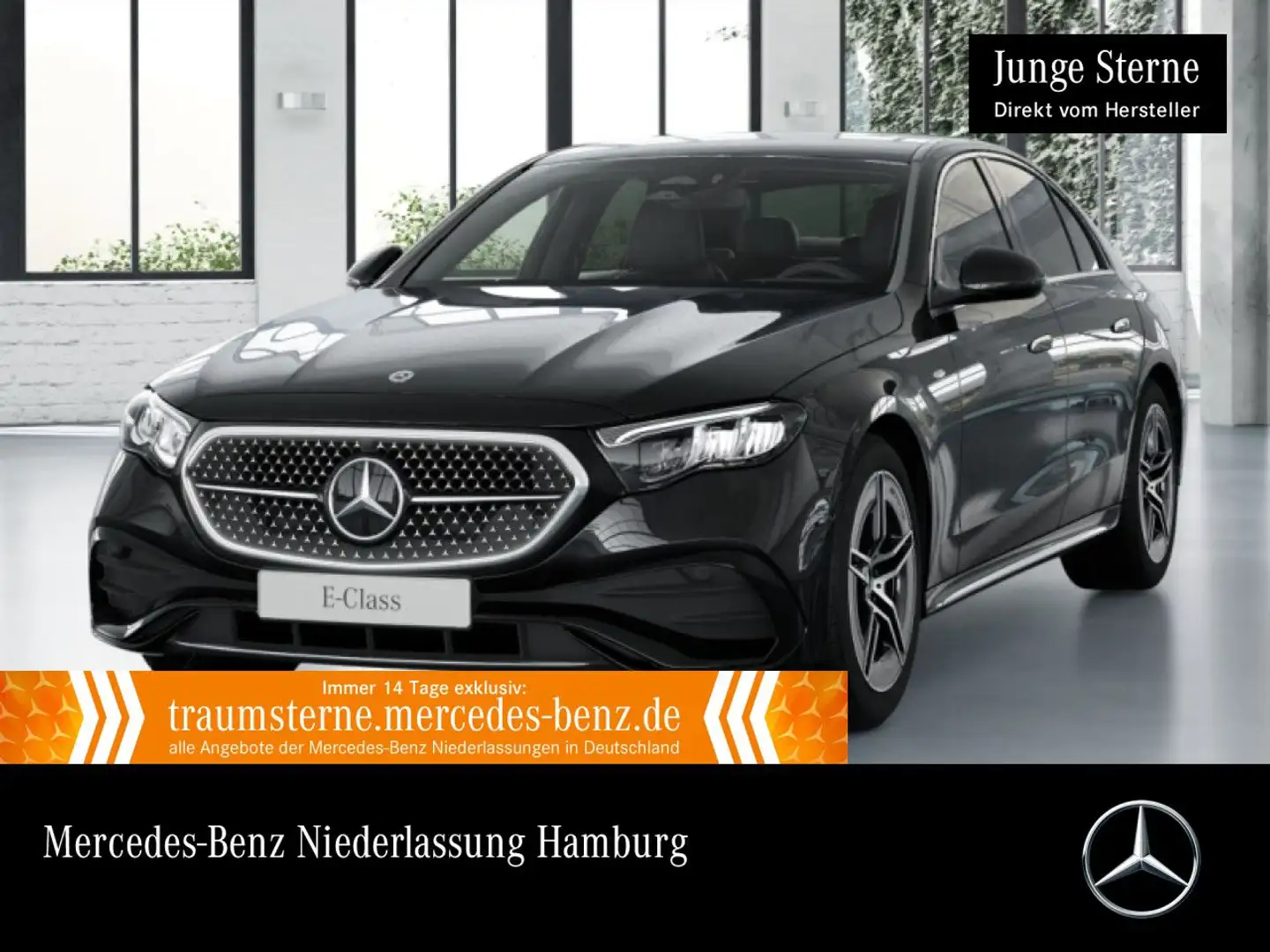 Mercedes-Benz E 300 de Hybrid AMG Burmester Distr. LED Kamera 9G Schwarz - 1