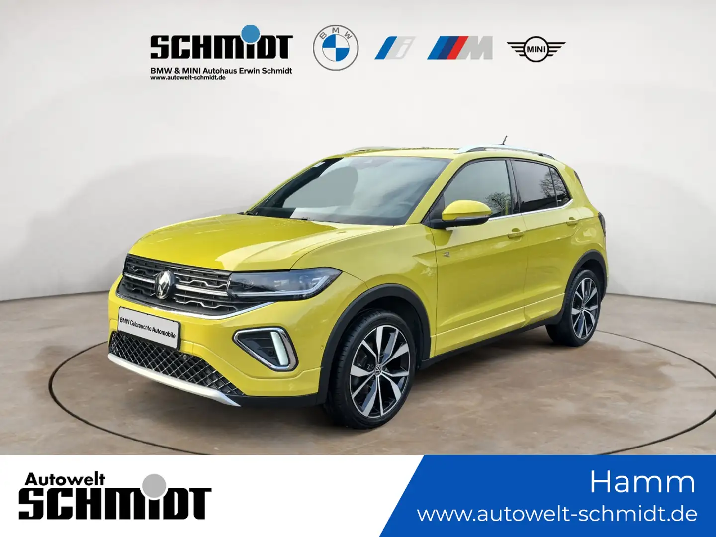Volkswagen Tiguan T-Cross 1.5 TSI R-Line + GARANTIE Gelb - 1