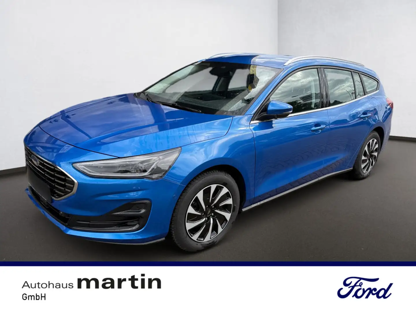 Ford Focus 1.0 EcoBoost Titanium S/S EURO Bleu - 1