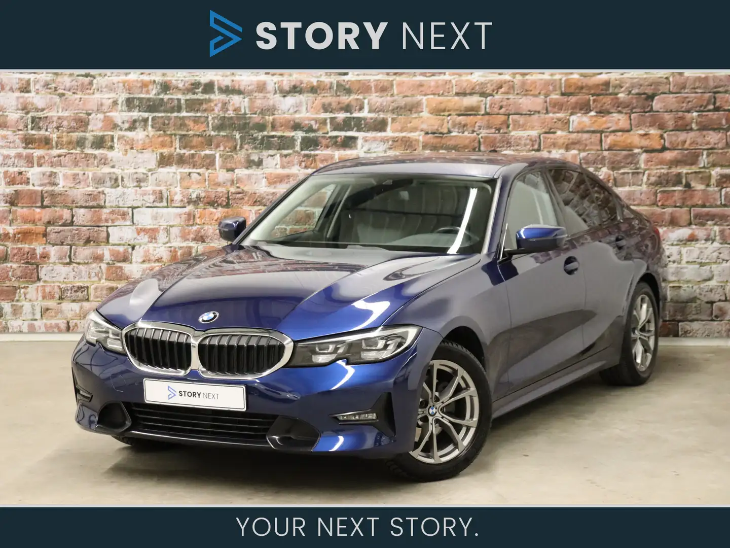 BMW 320 3 Serie Sedan 320i High Executive Sport Line Autom Bleu - 1