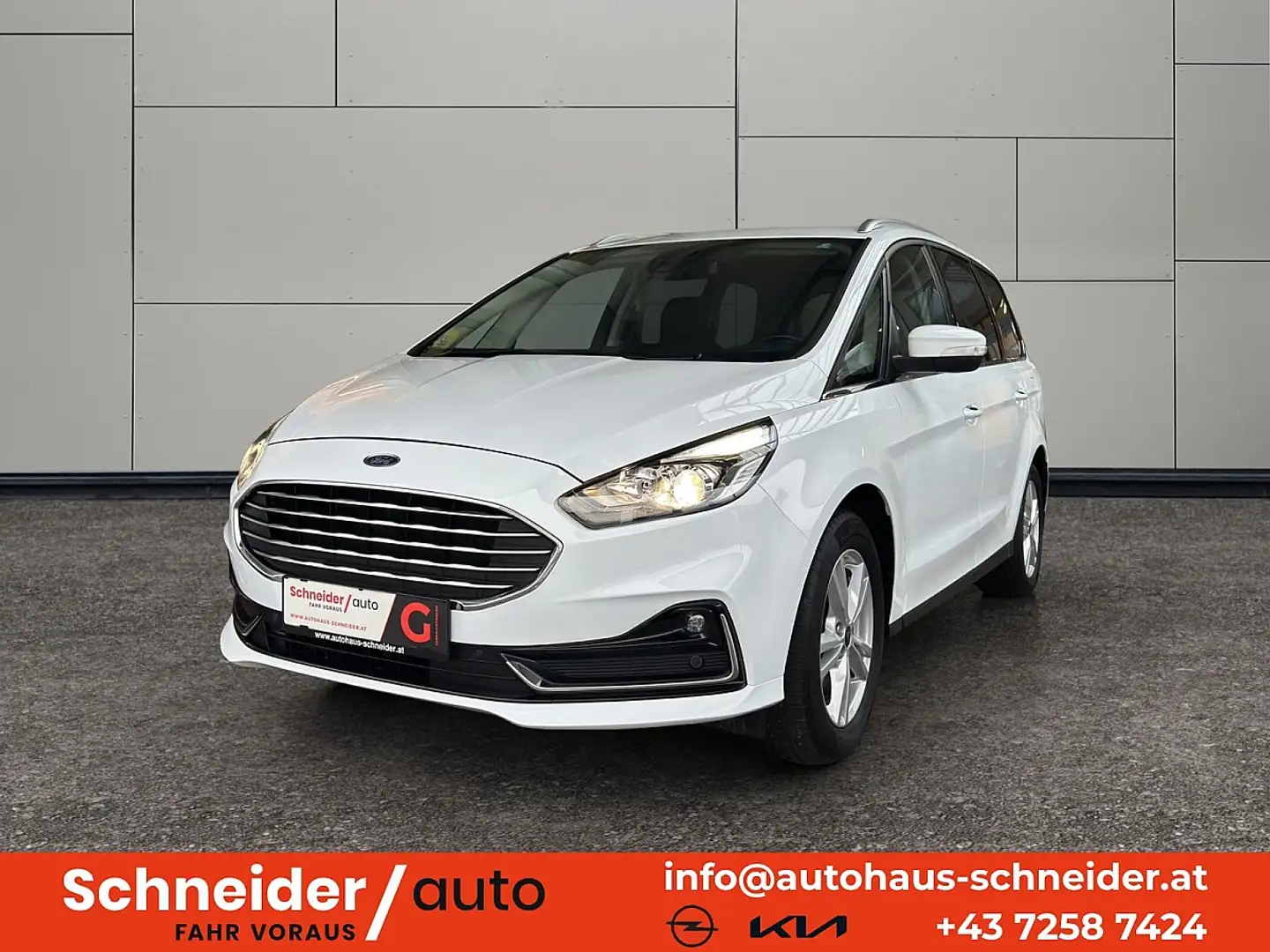 Ford Galaxy 2,5 Duratec Hybrid Titanium Aut. Weiß - 1