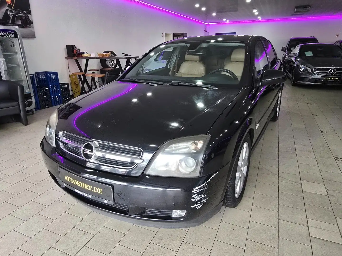 Opel Vectra C Lim. Cosmo Vollleder Klima Zwart - 2