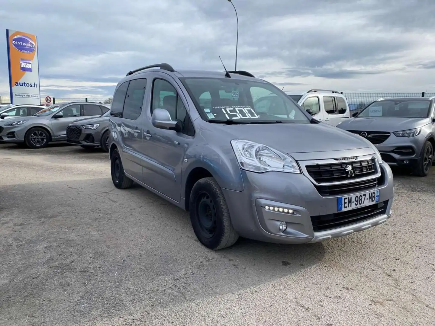 Peugeot Partner 1.2i S\u0026S - 110 TEPEE ACTIVE Gris - 2