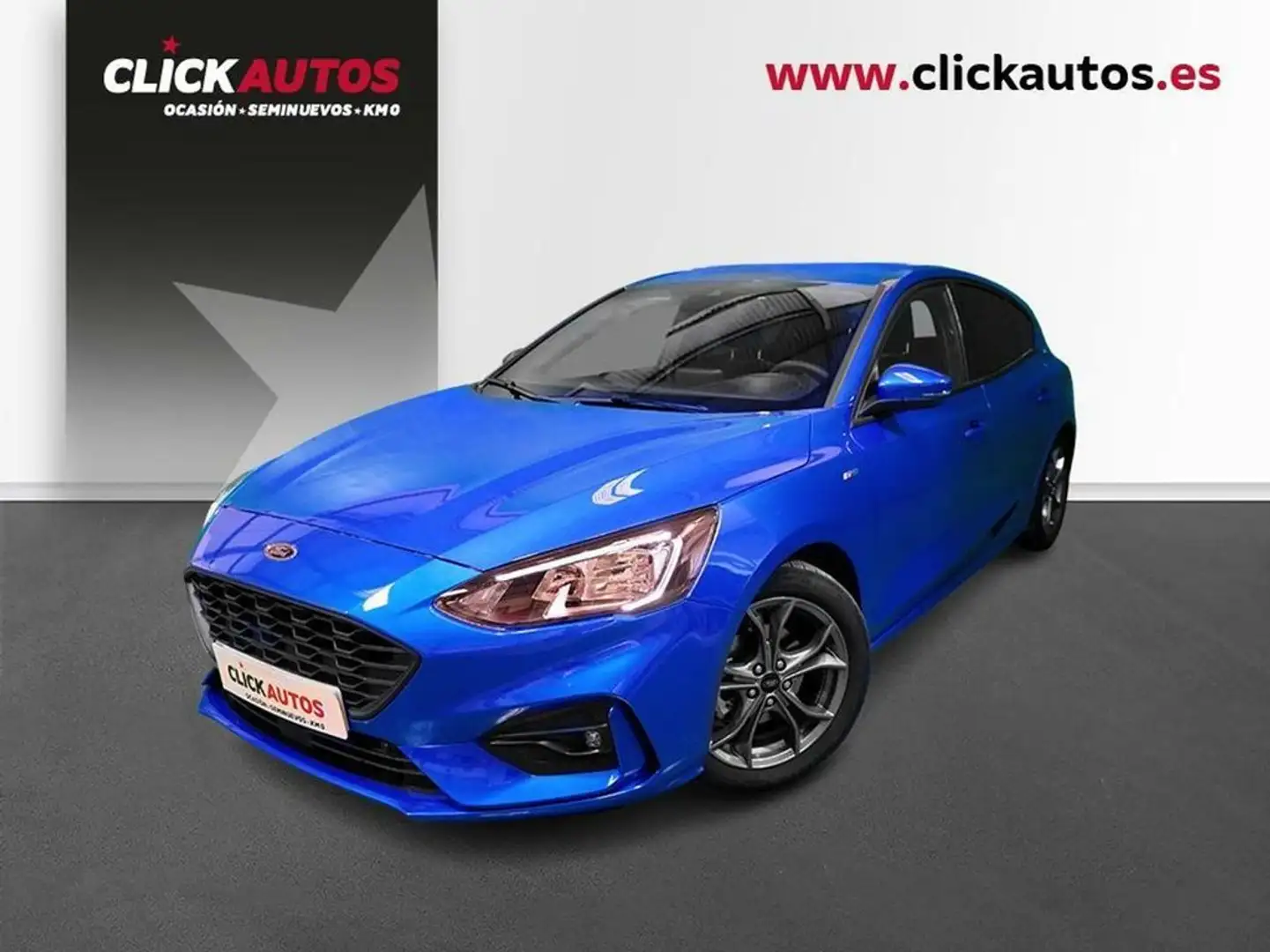 Ford Focus 1.0 Ecoboost 125CV MHEV ST-Line Bleu - 1