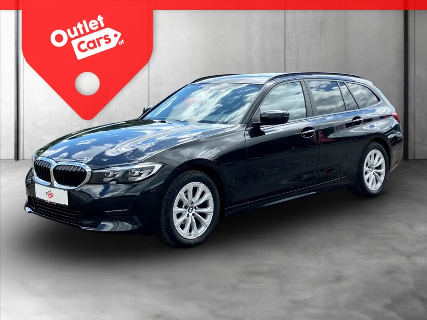 BMW 320 d xDrive Touring Advantage NAVI+Virtual+LEDER Schwarz - 1