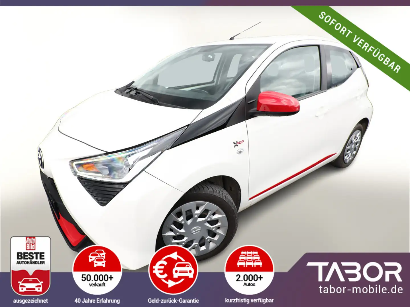 Toyota Aygo 1.0 72 x-Play Kam DAB SafetyS Klima LM15Z Weiß - 1