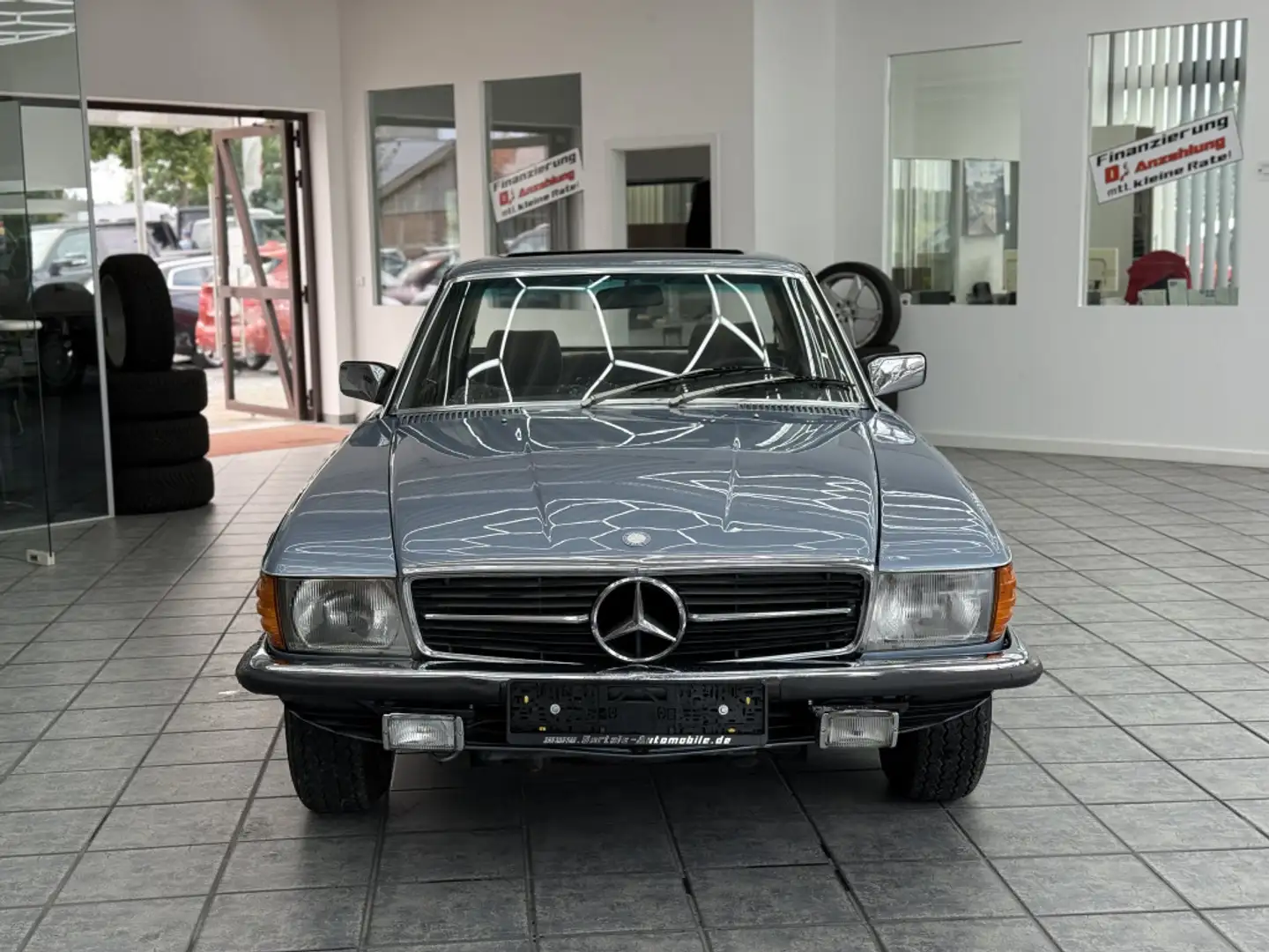 Mercedes-Benz SLC 280 Automatik, El Schiebedach, Service Neu Blau - 2