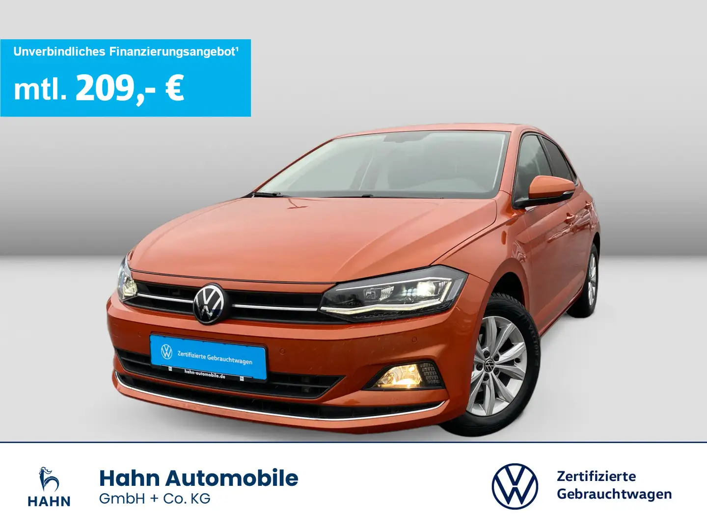 Volkswagen Polo 1.0 TSI DSG Highline Navi ACC LED PDC Orange - 1