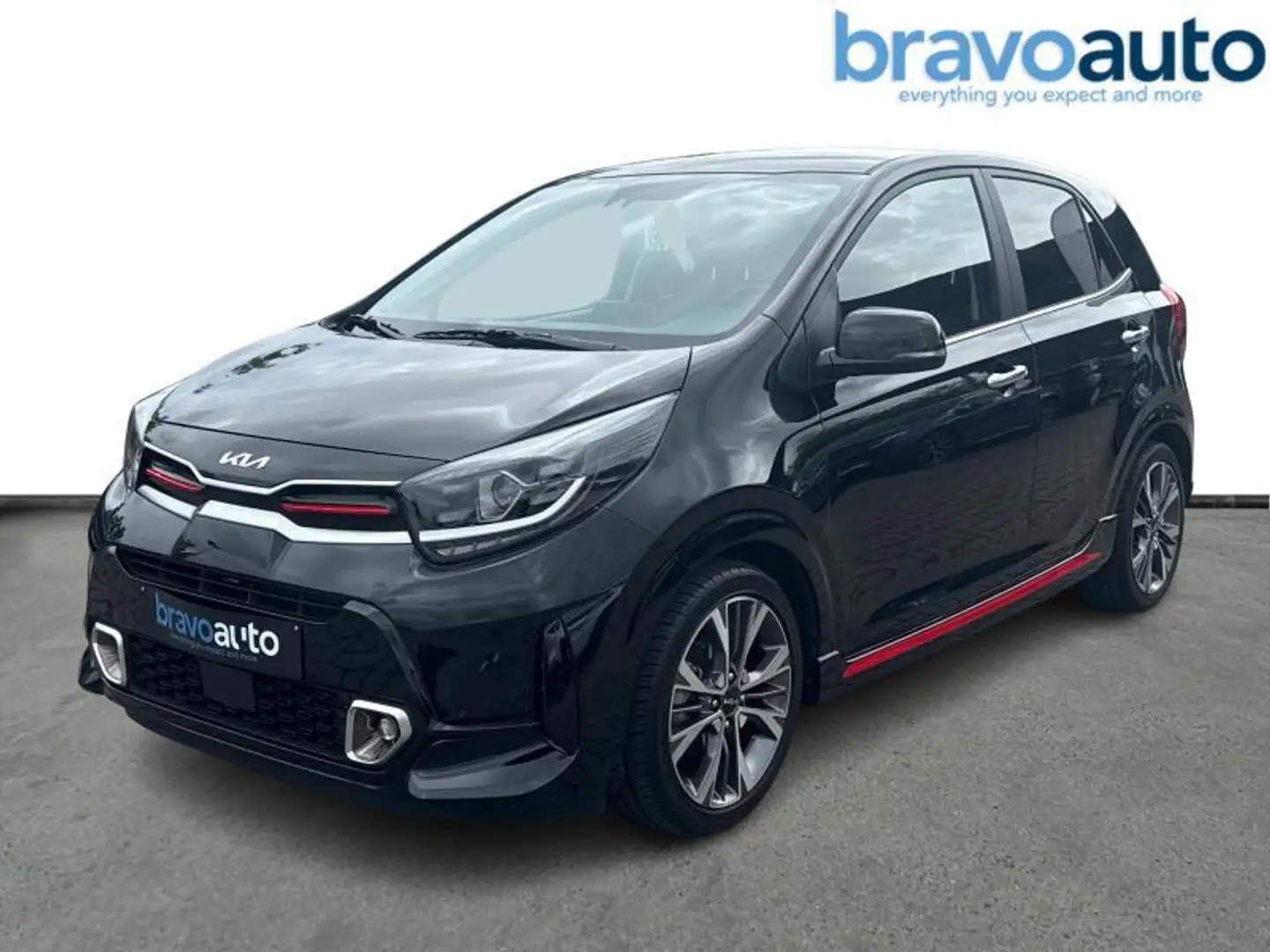 Kia Picanto GT LINE + NAVI & CARPLAY Zwart - 1