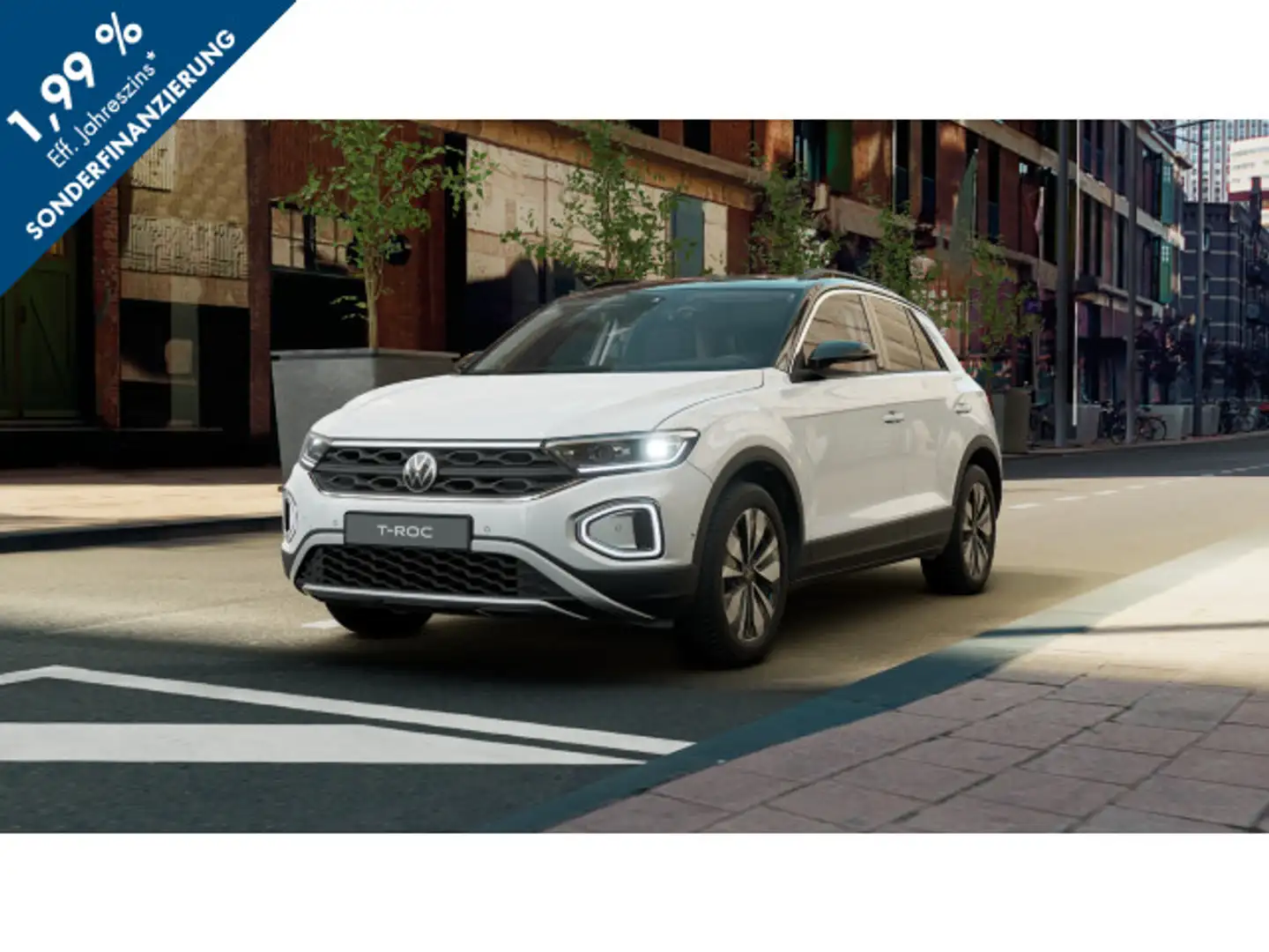 Volkswagen T-Roc 1.5 TSI DSG Move IQ.Drive/Kamera/Navi Weiß - 1
