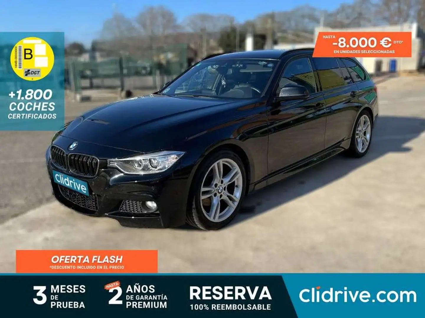 BMW 320 320d Touring Aut. Negro - 1
