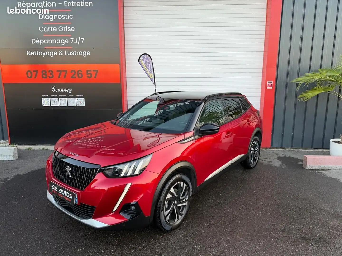 Peugeot 2008 GT LINE II 1.2 THP 12V EAT8 S&S 130 cv Boîte auto- I-cockpit 3D LED- CarPlay Rouge - 2