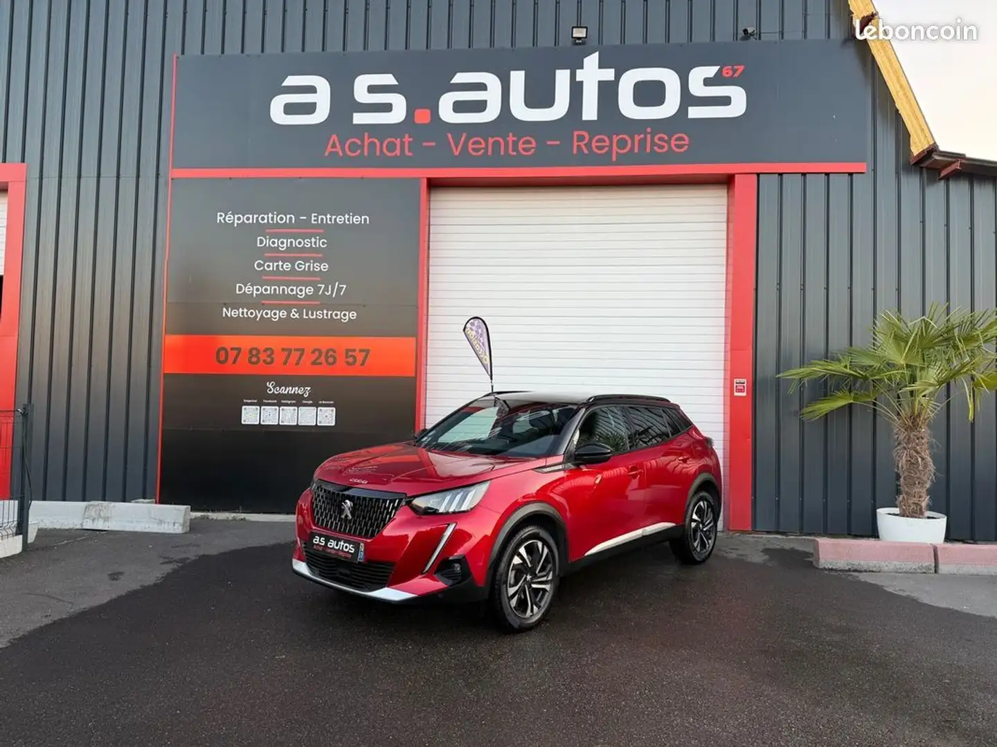 Peugeot 2008 GT LINE II 1.2 THP 12V EAT8 S&S 130 cv Boîte auto- I-cockpit 3D LED- CarPlay Rouge - 1