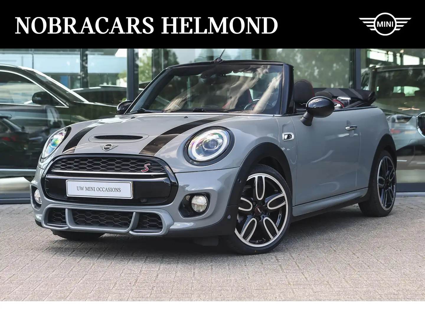 MINI Cooper S Cabrio Knightsbridge Automaat / Achteruitrijcamera / JCW Grijs - 1