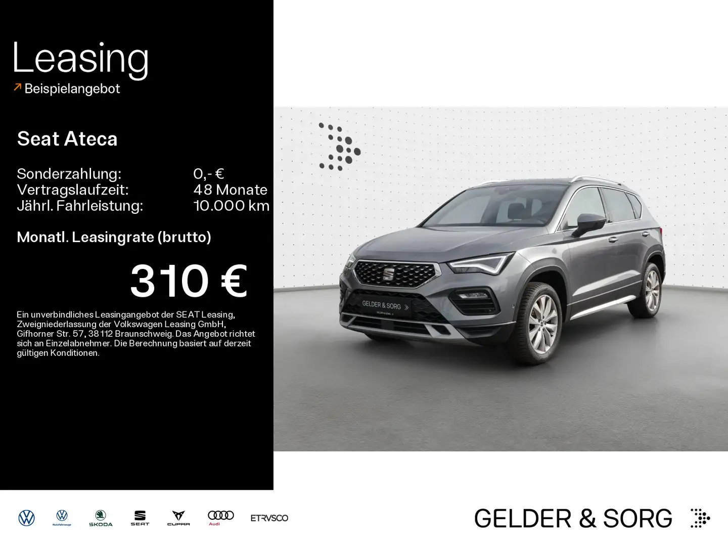 SEAT Ateca Xperience 2.0 TDI LED*AHK*ACC*AppConnect Grau - 1