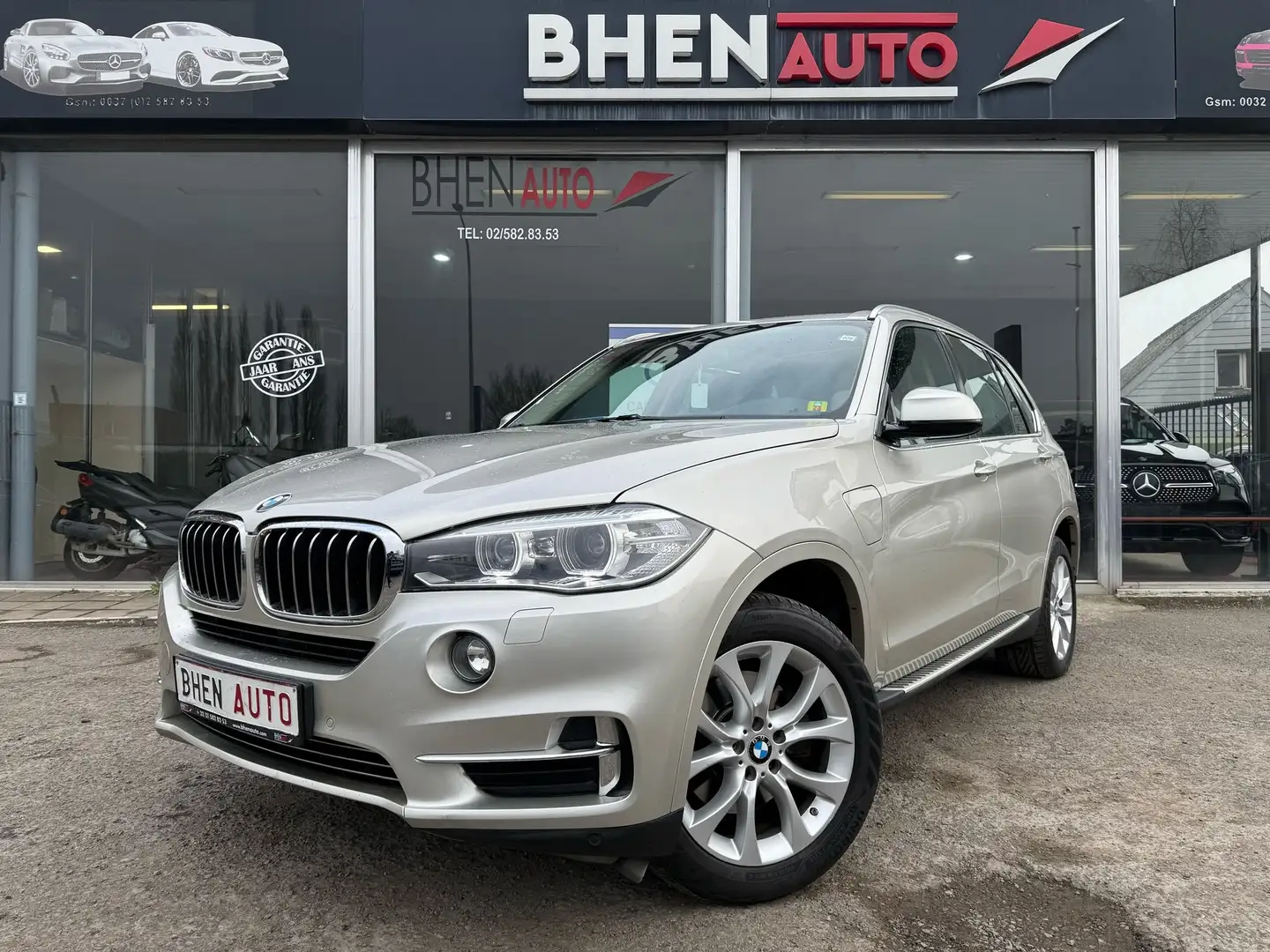 BMW X5 xDrive40e/NAVI/CUIR BRUN/TOIT PANO/XENON/FULL Beige - 1