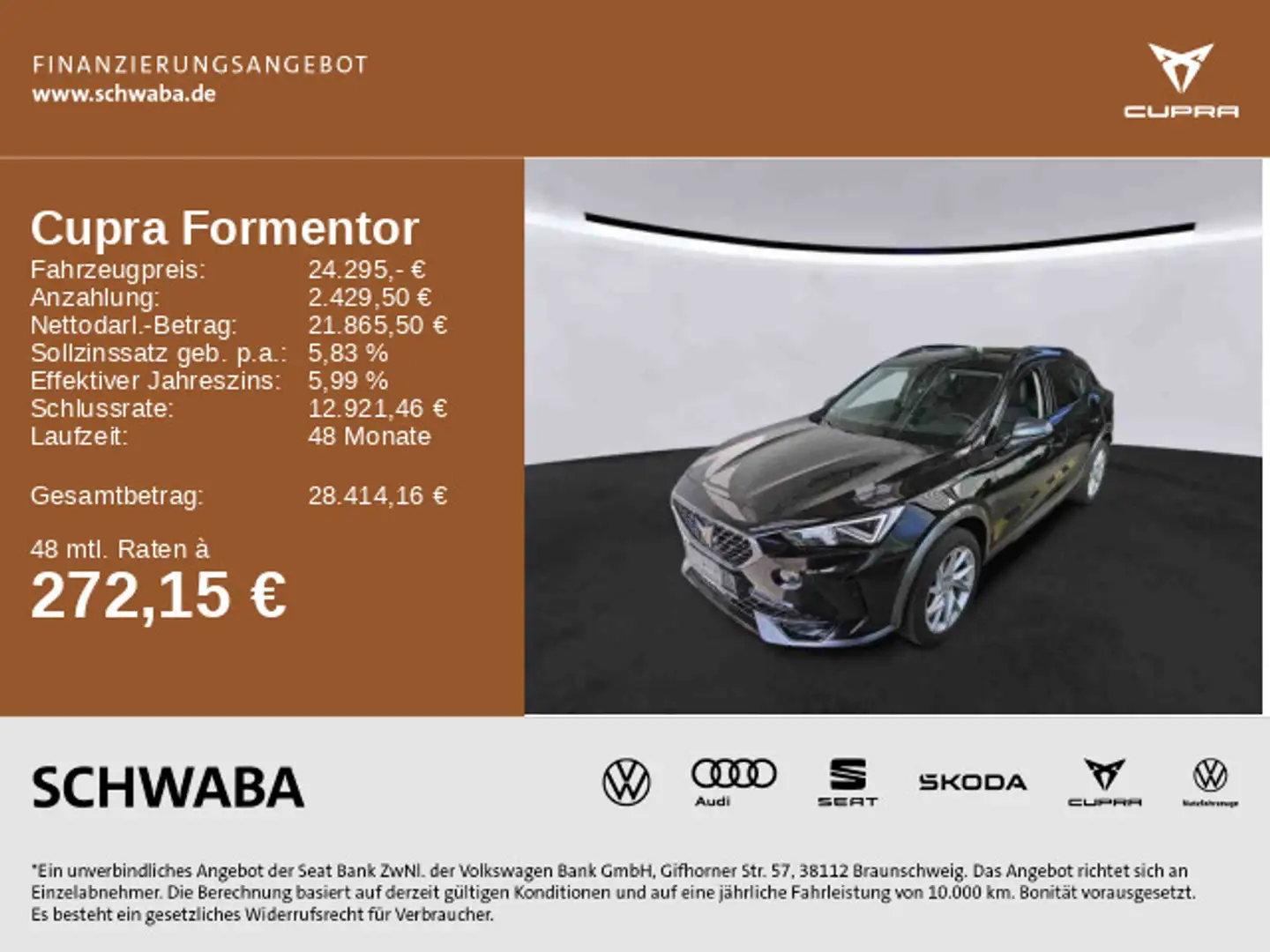 CUPRA Formentor 1.5 TSI DSG *ACC*LED*NAVI*VIRTUAL*18'' Schwarz - 1