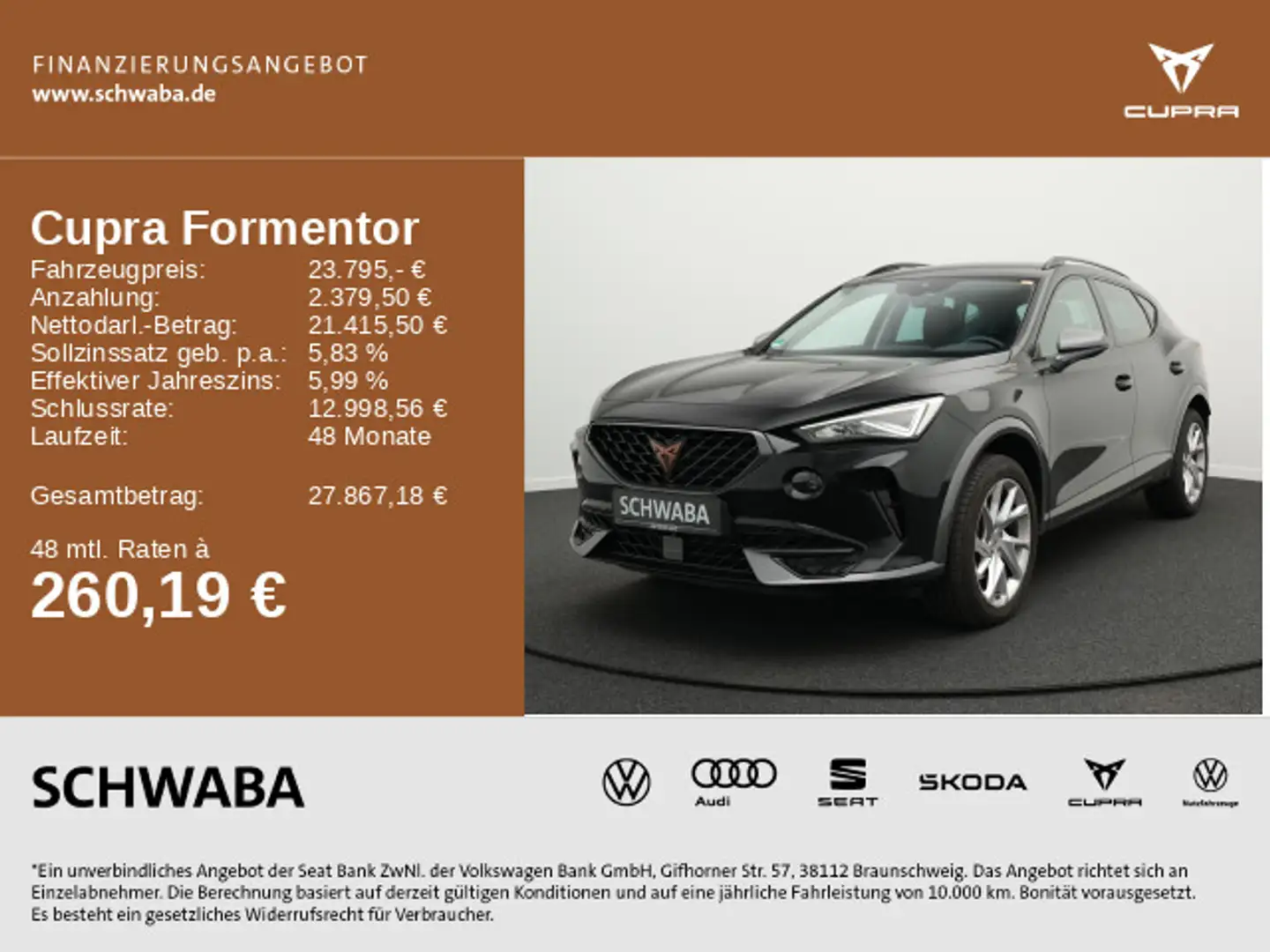 CUPRA Formentor 1.5 TSI DSG *ACC*LED*NAVI*VIRTUAL*18'' Nero - 1