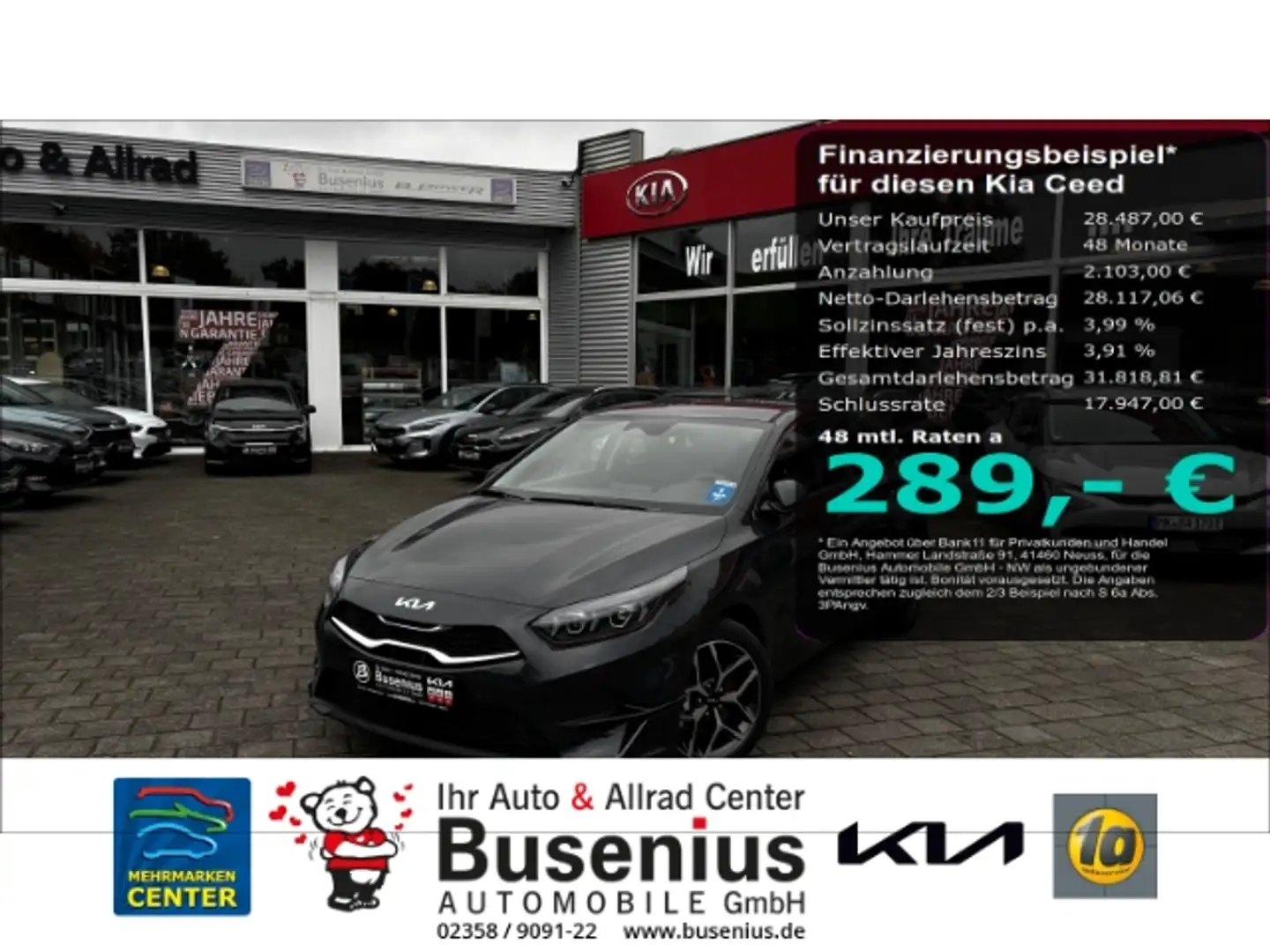 Kia Ceed / cee'd 1,5T DCT Ultimate +Style+Sound+Navi Gri - 1