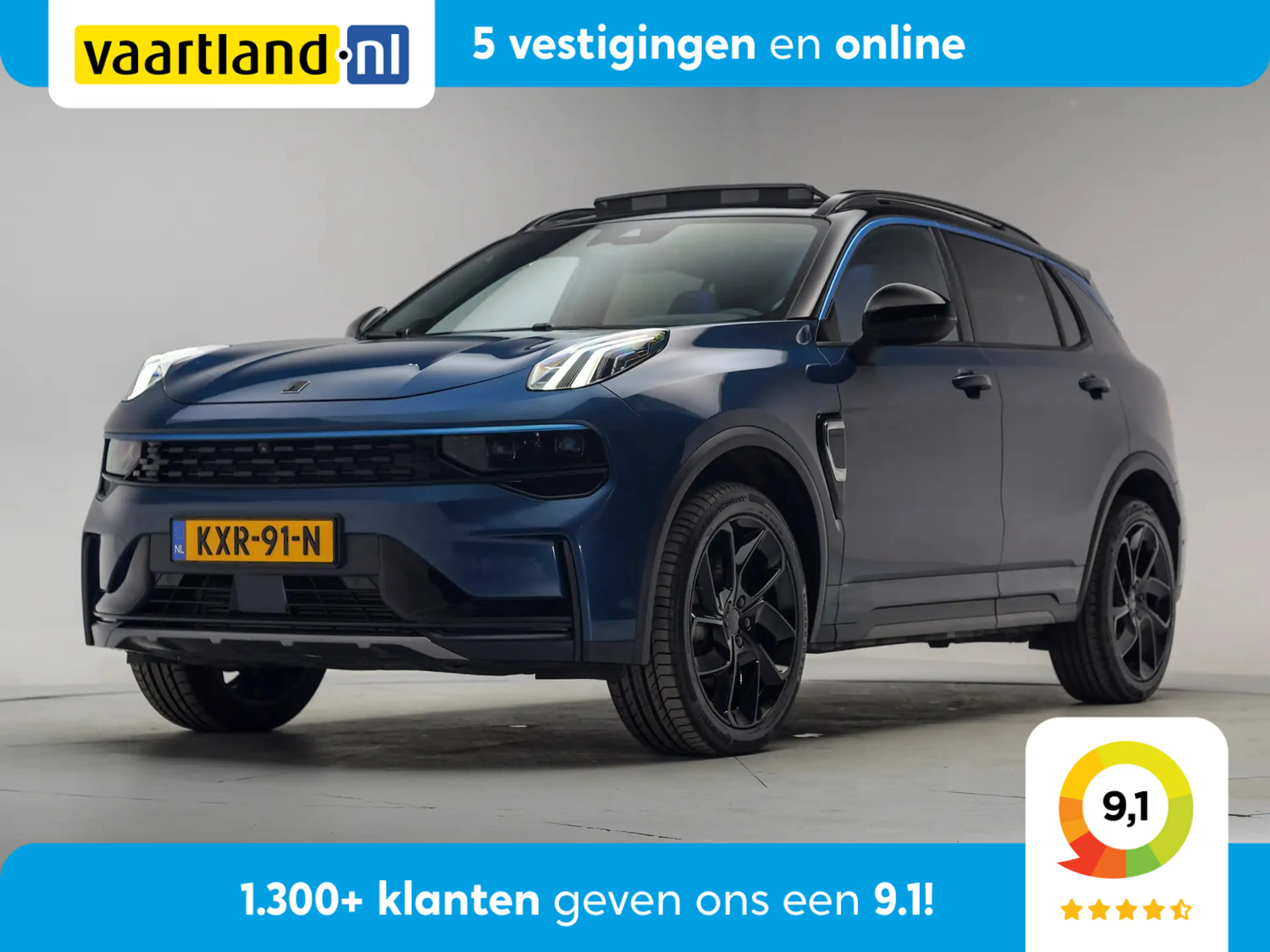 Lynk & Co 01 1.5 PHEV MY23 Blauw [ SoH 94,6% | Zwarte hemel 360