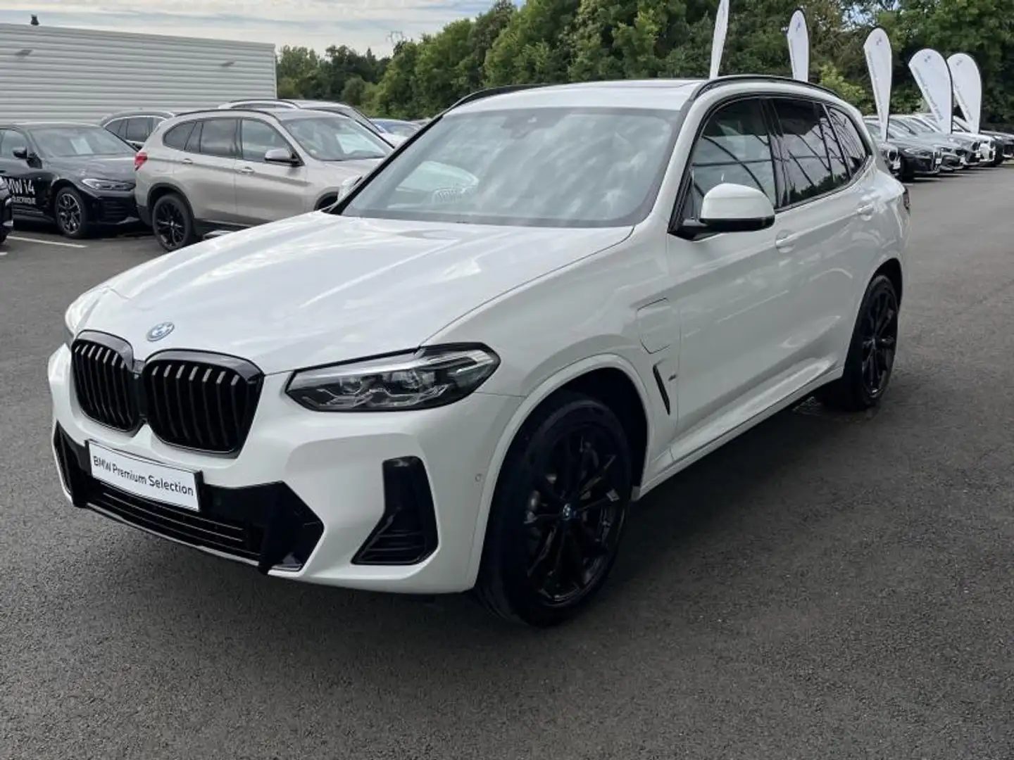 BMW X3 xDrive30e 292ch M Sport Blanc - 1