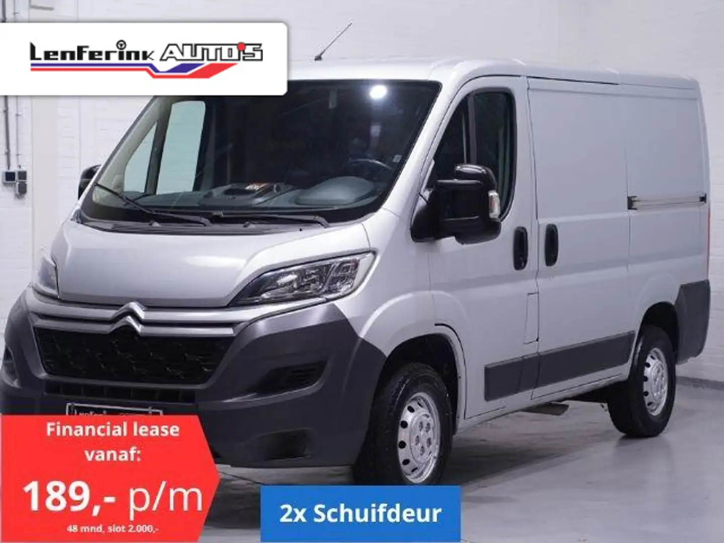 Citroen Jumper 2.0 HDI 130 pk L1H1 2x Schuifdeur, va 189,- p/mnd Argent - 1