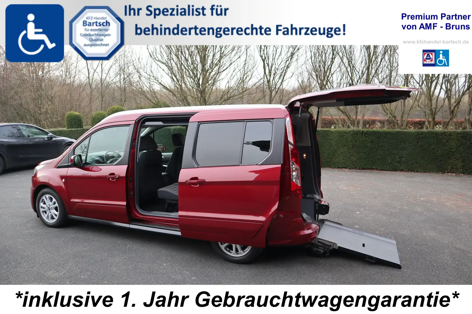 Ford Grand Tourneo Titanium rollstuhlgerecht*Wenderampe*Garantie Rouge - 1