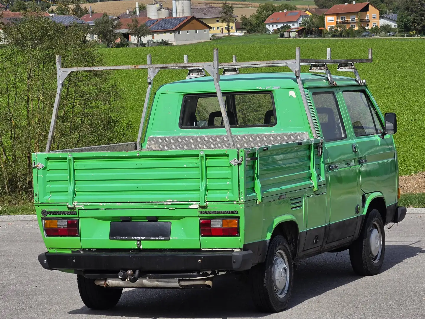 Volkswagen T3 Kombi Ds. Anhängerkupplung* Pickup* Oldtimer* Gepflegter Zustnad* Grün - 2