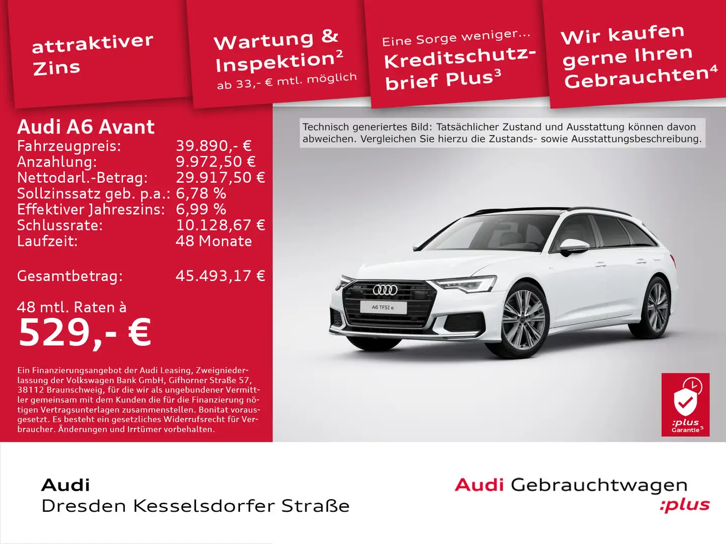 Audi A6 TFSI e Sport LED Navi AHZV Weiß - 1