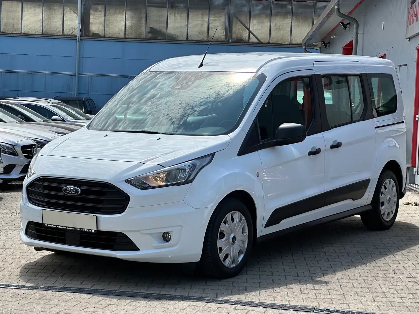 Ford Tourneo Connect L2- Lang*TüV Neu*Klima*Tempo*SR+WR Weiß - 1