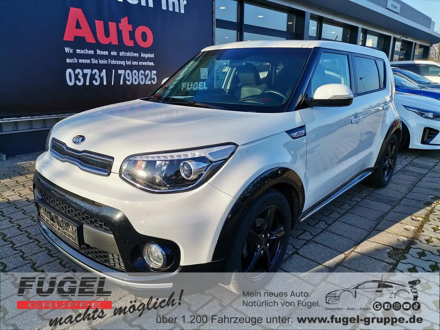 Kia Soul 1.6 Dream Team SHZ|Temp|PDC|Navi Weiß - 1