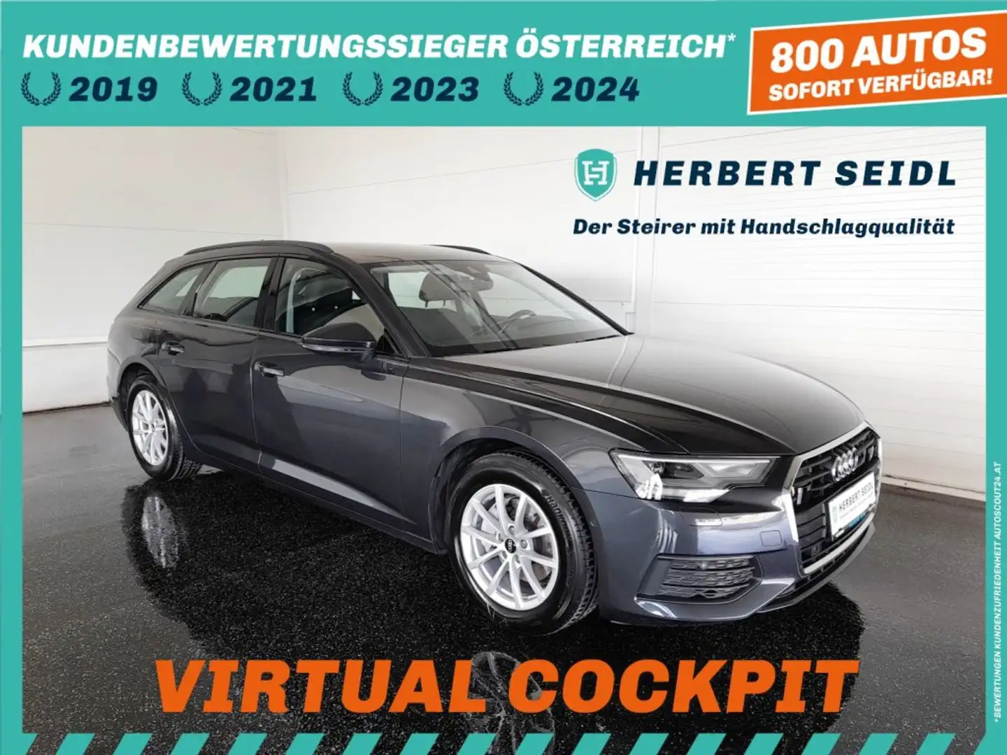 Audi A6 Avant 2,0 TDI S-tr *VOLL-LED MIT FLA / VIRTUELL / NAVI / ASS PAKET TOUR / E-KLAPPE* Grau - 1