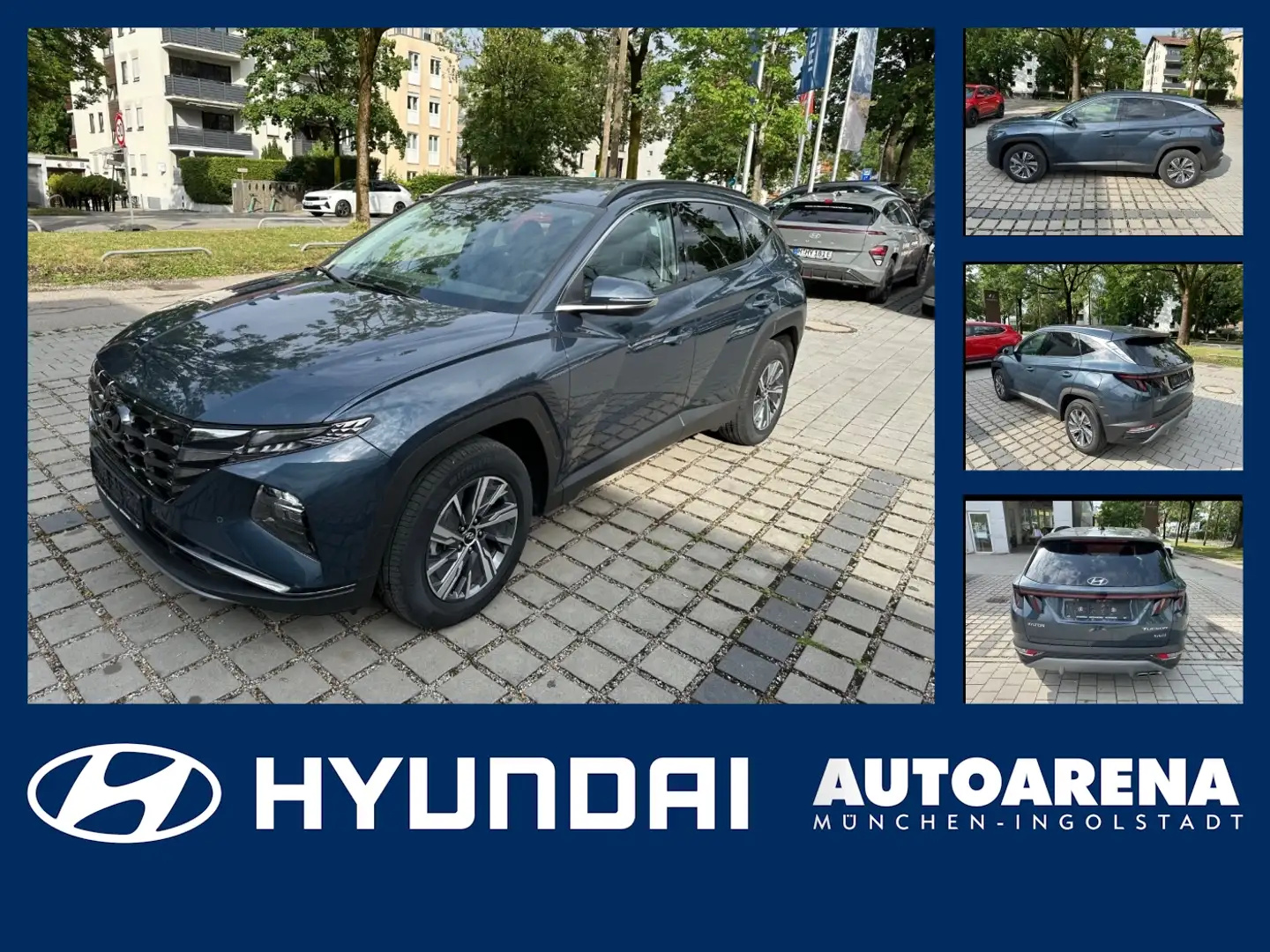 Hyundai TUCSON 1.6 T-GDI Trend Hybrid SpurH 2xKlima PDC Blau - 1