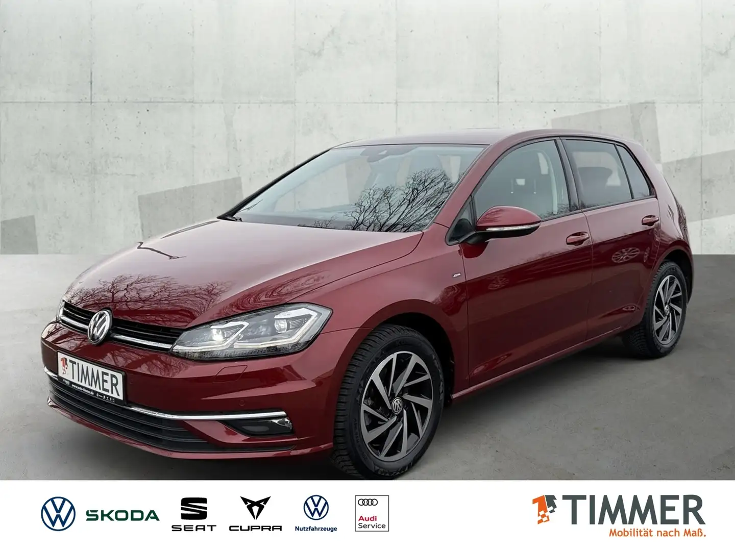 Volkswagen Golf VII 1.0 TSI JOIN +LED +NAVI +SHZ +CLIMA +LM +PDC Rot - 1
