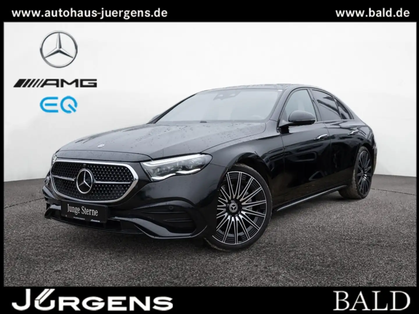 Mercedes-Benz E 220 d 4M AMG-Sport/Super/Pano/Burm/AHK/Night Schwarz - 1