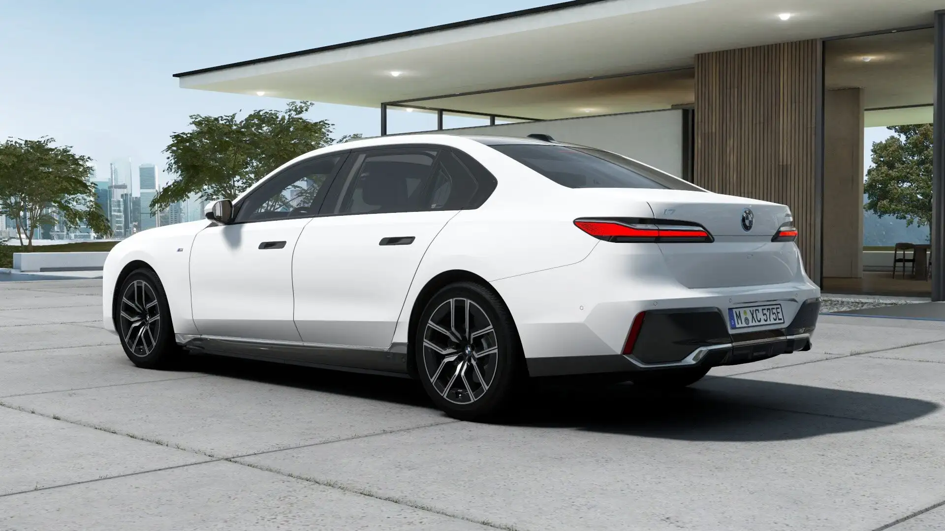 BMW i7 eDrive50 ab 510€ Leasing M Sport PA RFK NAVI LED Bílá - 2