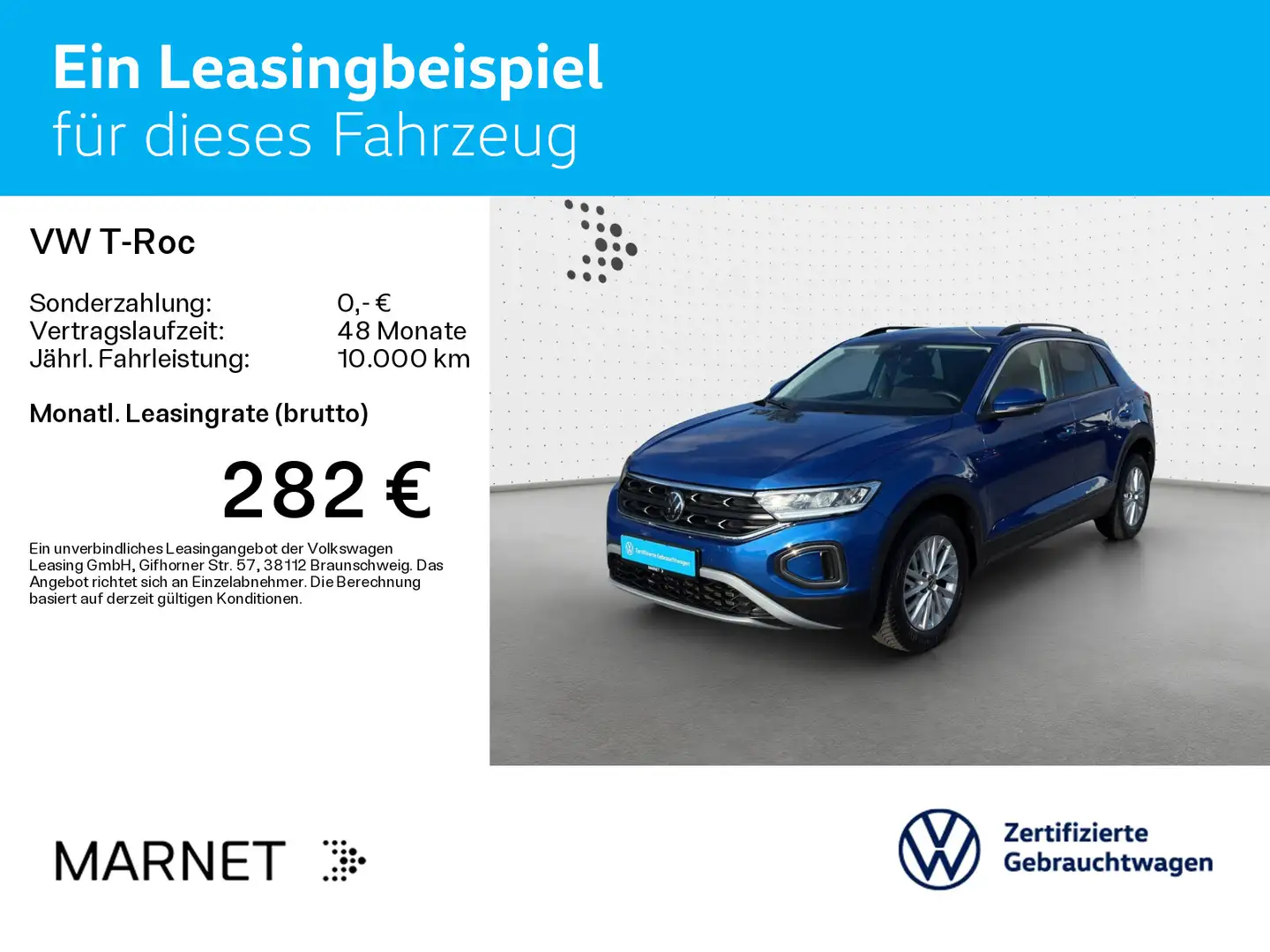 Volkswagen T-Roc T-ROC 1.5 TSI DSG LIFE*KAMERA*LED*NAVI*ACC*ASG* Bleu - 2