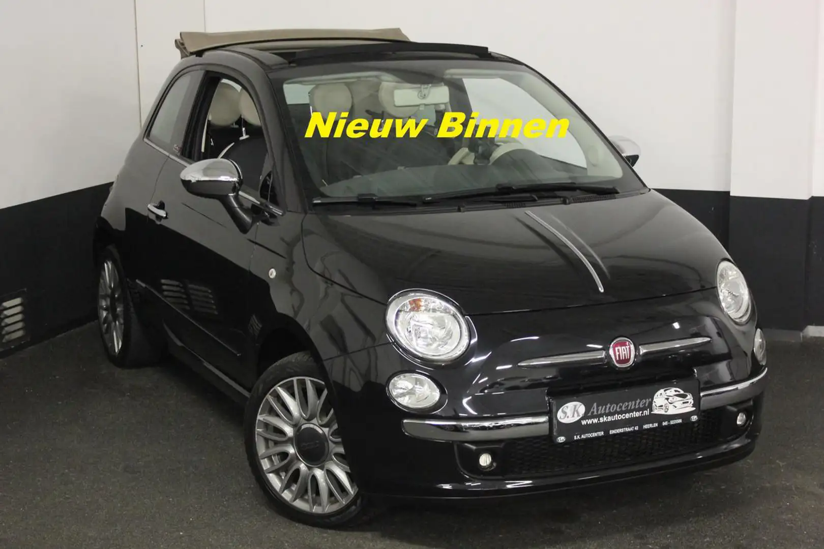 Fiat 500C 1.2*CABRIO*FACELIFT*CLIMA*NAVI*PARK*LEER*EXCL Noir - 1