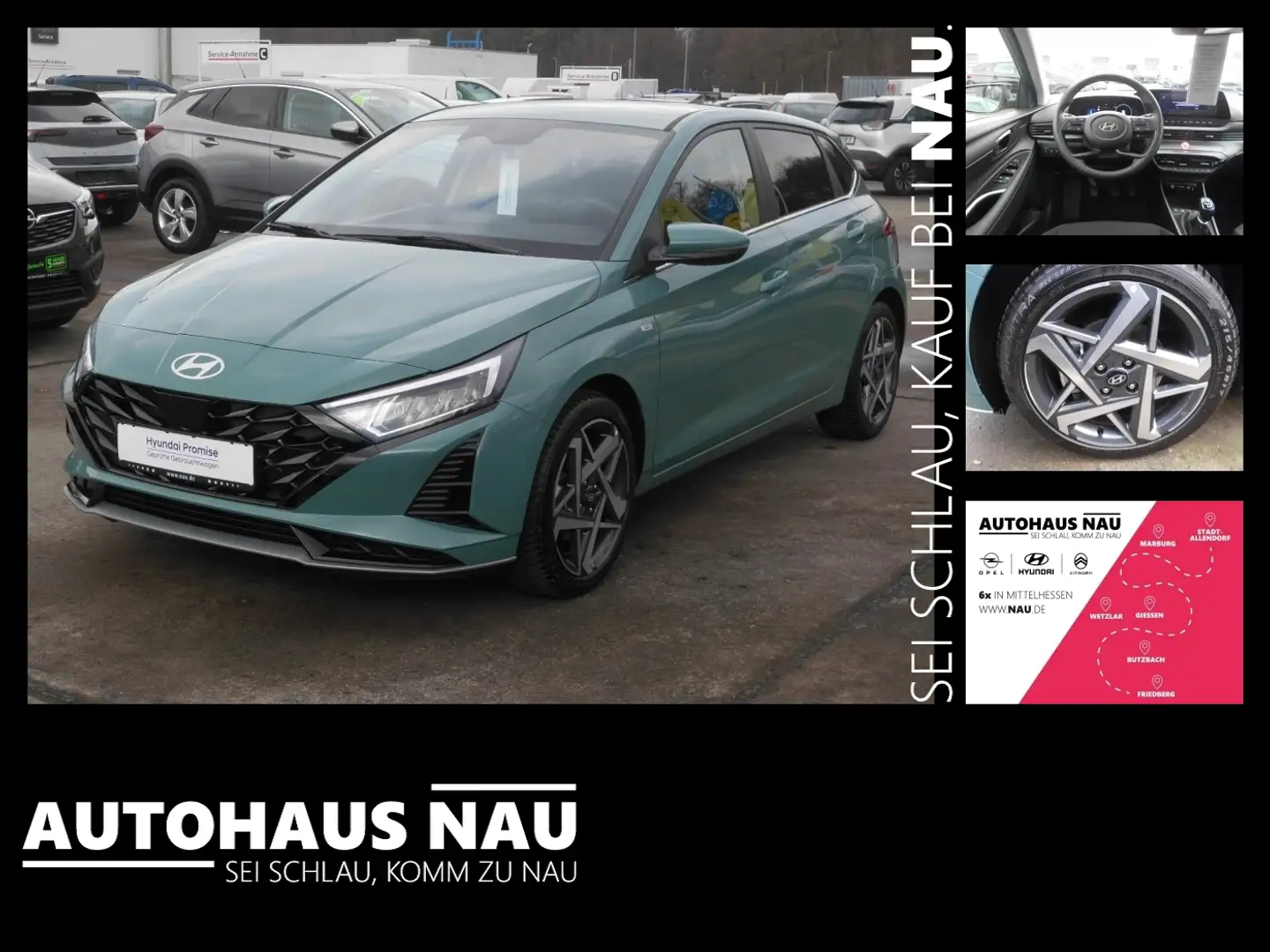 Hyundai i20 Prime 1.0 T-GDI Inspektionspaket Big Deal! Zielony - 1