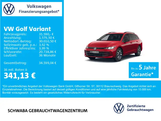 Volkswagen Golf Variant Golf  VIII Variant Goal 1.5 eTSI DSG