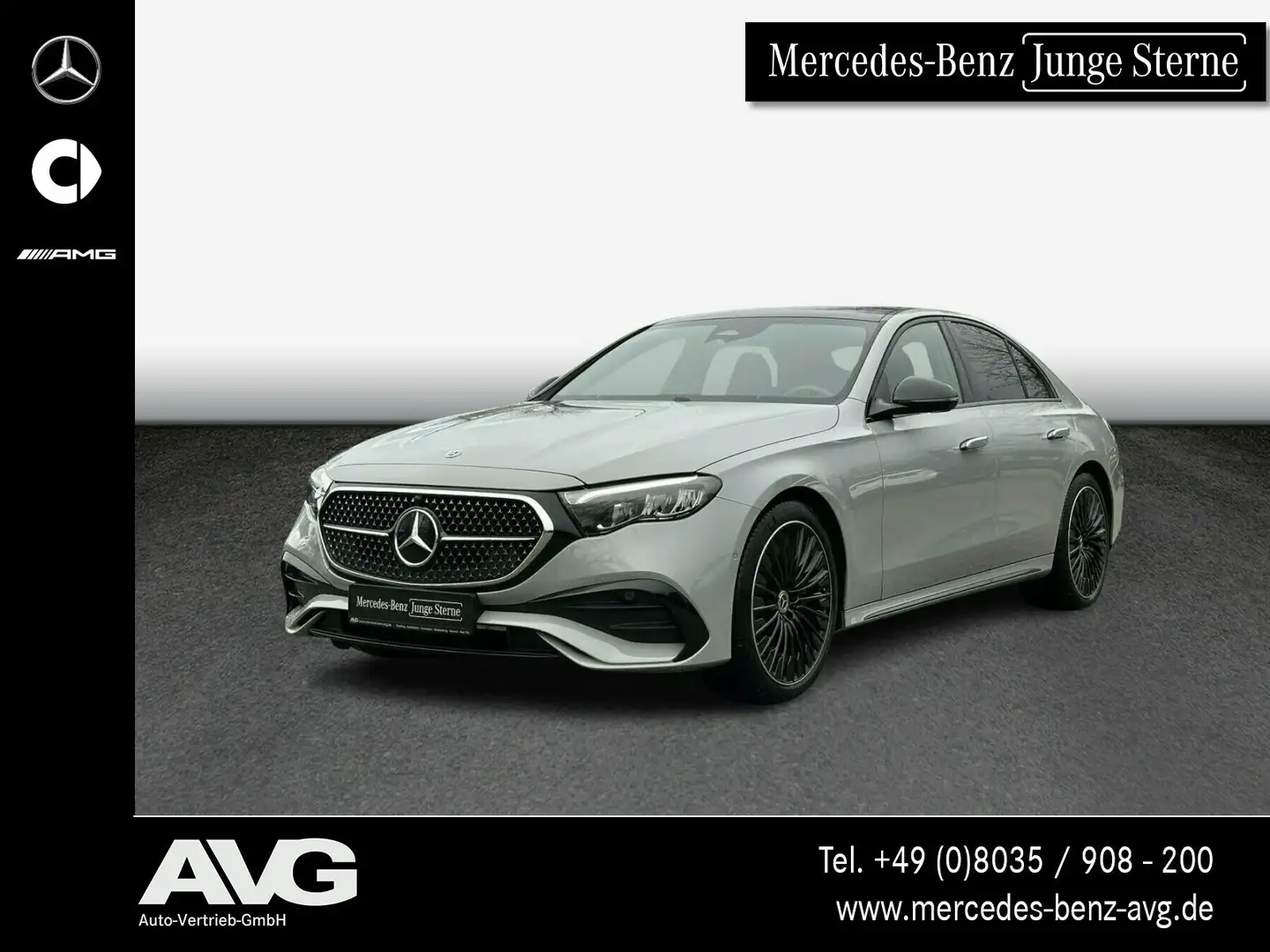 Mercedes-Benz E 220 E 220 d AMG-Adv ALPINGRAU Pano Burm4D Night 20" Grau - 1