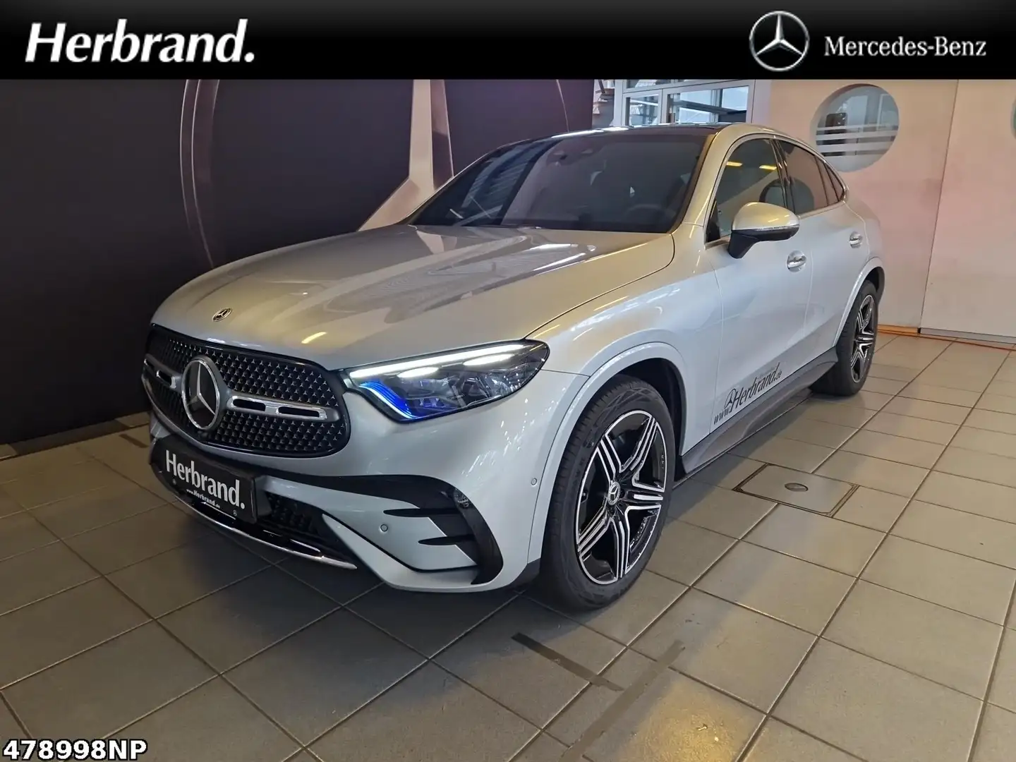 Mercedes-Benz GLC 300 Coupé AMG+MEMORY+PANO+AHK+DIAGITALLIGHT+ Silber - 1