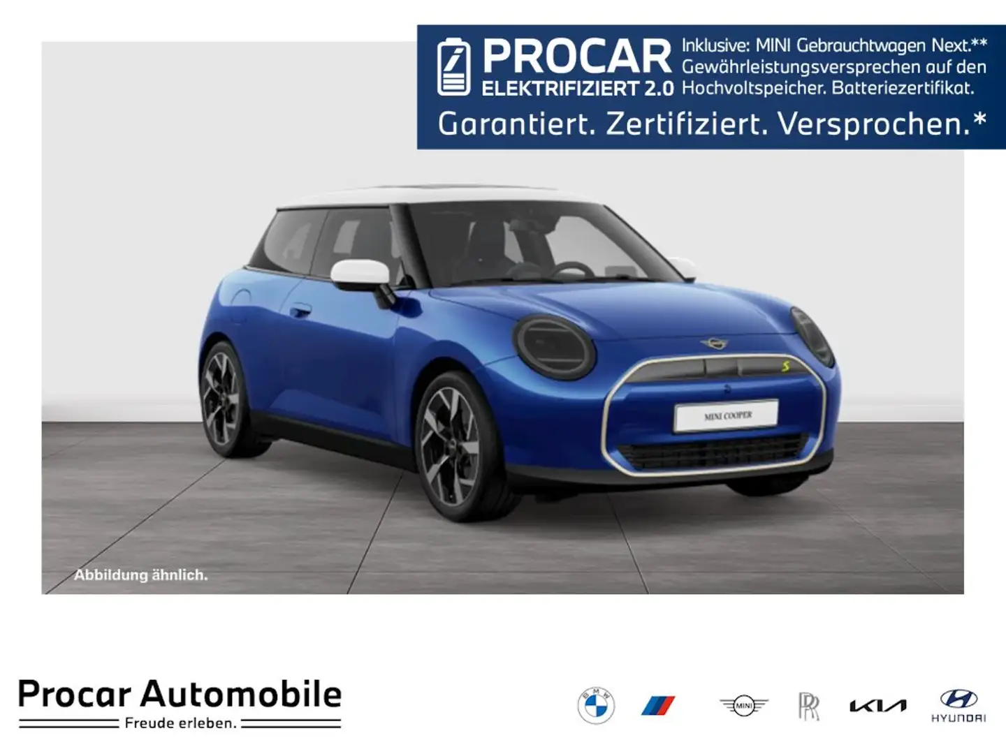 MINI Cooper SE Favoured Trim Aut. HUD PANO ACC NAVI LED Sound Sys Blau - 1
