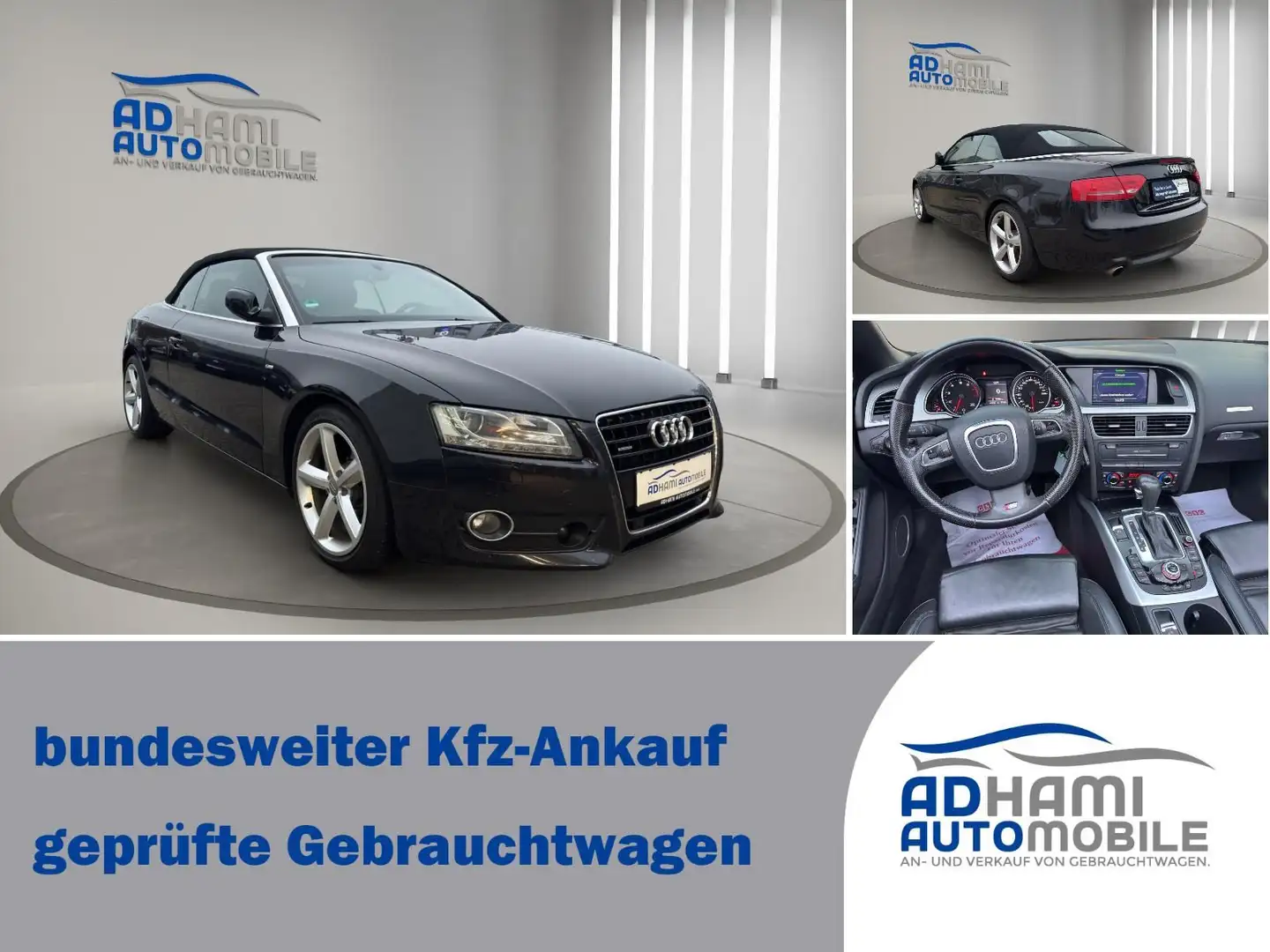 Audi A5 Cabriolet 3.2 FSI quattro S Line/NAVI/SHZ/TOP Noir - 2