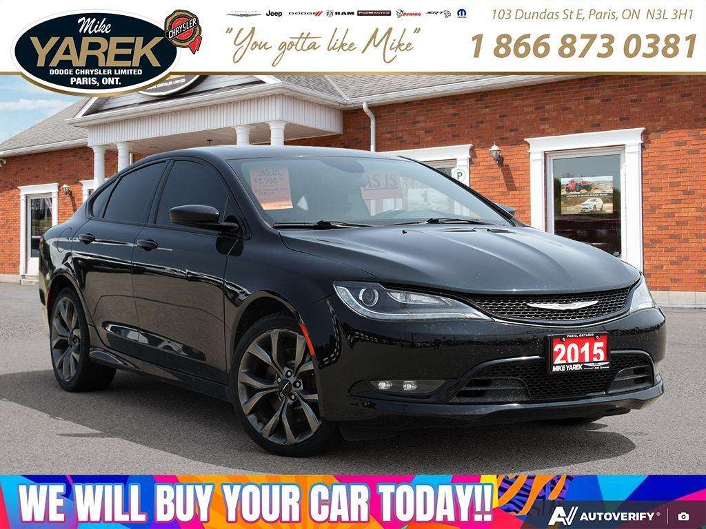 Black 2015 Chrysler 200 Sedan All-Wheel Drive Automatic