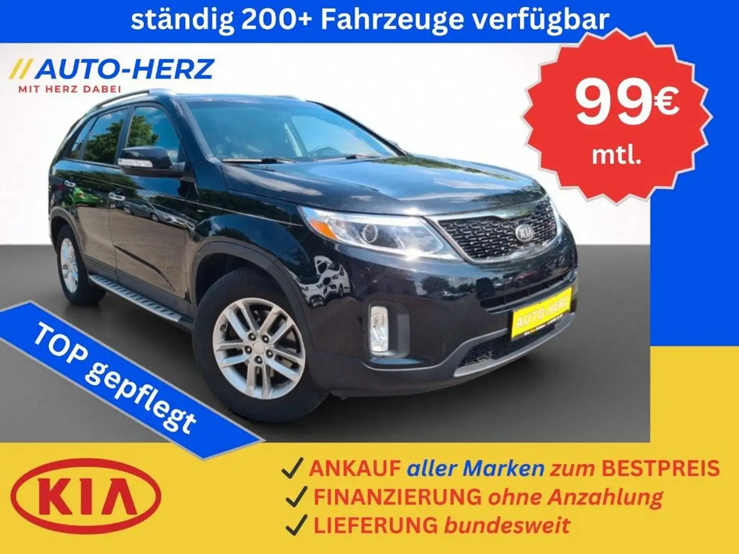 Kia Sorento Vision AUTOMATIK-Allrad-PDC-Leder-Sitzhz Black - 1