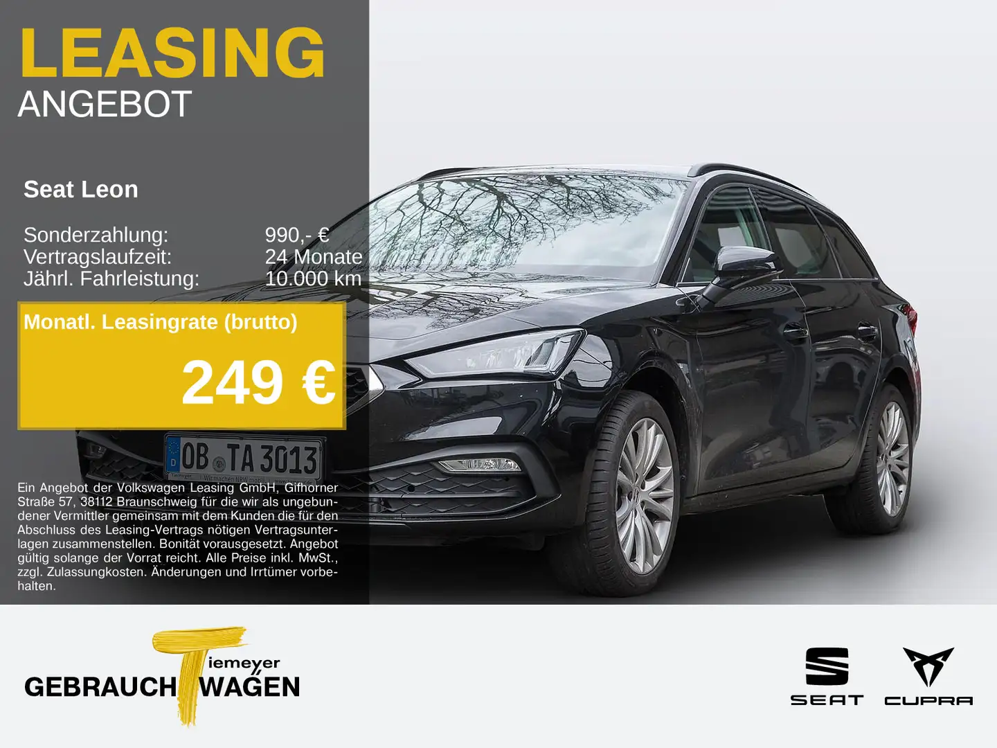 SEAT Leon Sportstourer TSI Style LED DAB+ SITZHZ Zwart - 1